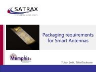 Packaging requirements for Smart Antennas - JePPIX