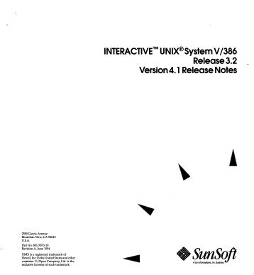 INTERACTIVE UNIX System V/386 R3.2 V4 - tenox