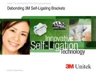 Clarity™ SL and SmartClip™ SL3 Self-Ligating Brackets - 3M Unitek ...