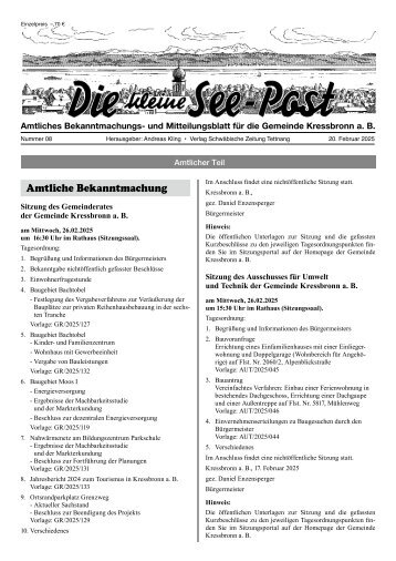 20.02.2025 Die kleine See-Post