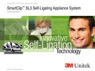 SmartClip™ SL3 Self-Ligating Brackets - 3M Unitek Learning