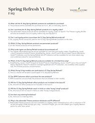 Spring Refresh YL Day 2025 FAQ