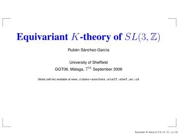 Equivariant K-theory of SL(3,Z)