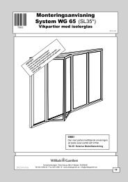 Monteringsanvisning System WG 65 (SL35*) - Willab Garden