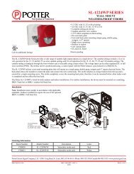 SL-1224WP SERIES - Potter Electric Signal Company, LLC