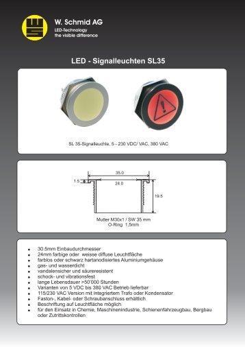 Signalleuchten SL35 - LED