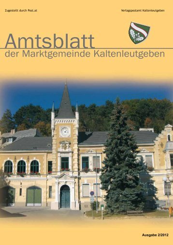 Ernst Glaser Immobilien - Marktgemeinde Kaltenleutgeben