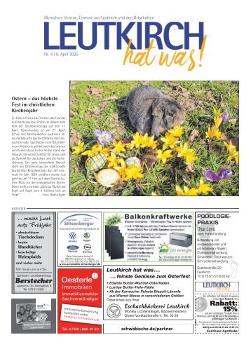 09.04.2025 Leutkirch hat was