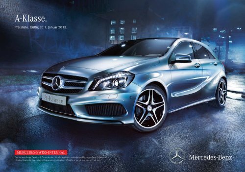 Preisliste A Klasse Mercedes Benz Schweiz