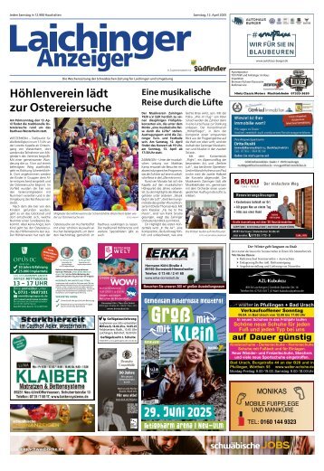 12.04.2025 Laichinger Anzeiger