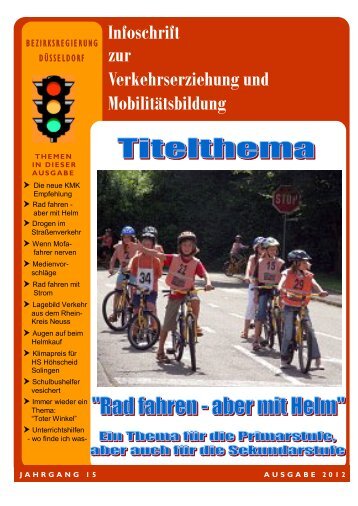 Ausgabe 2012 - Verkehrserziehung und Mobilitätsbildung in NRW