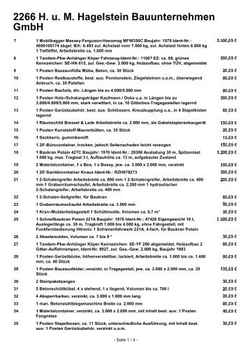 2266 H. u. M. Hagelstein Bauunternehmen GmbH