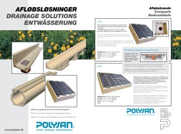 AFLØBSLØSNINGER DRAINAGE SOLUTIONS ... - Polysan