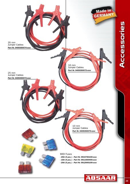 ABSAAR GmbH Tel. +49 6836 809-0 - Fax +49 6836 809-39