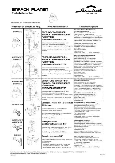 Thermostate - Schmiedl