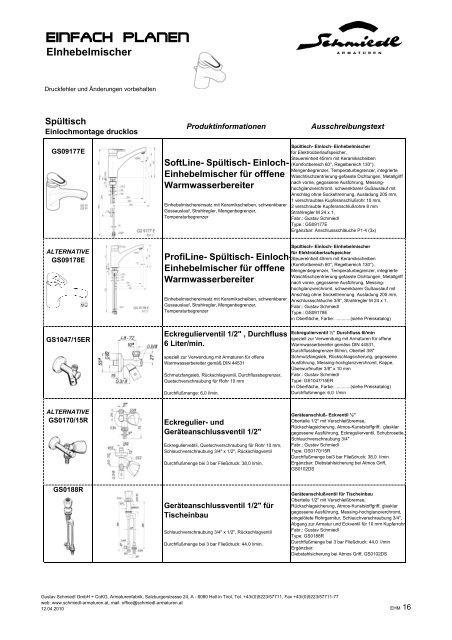 Thermostate - Schmiedl