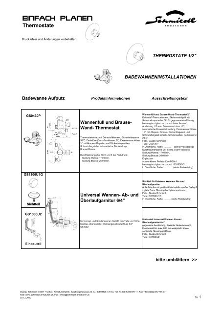 Thermostate - Schmiedl