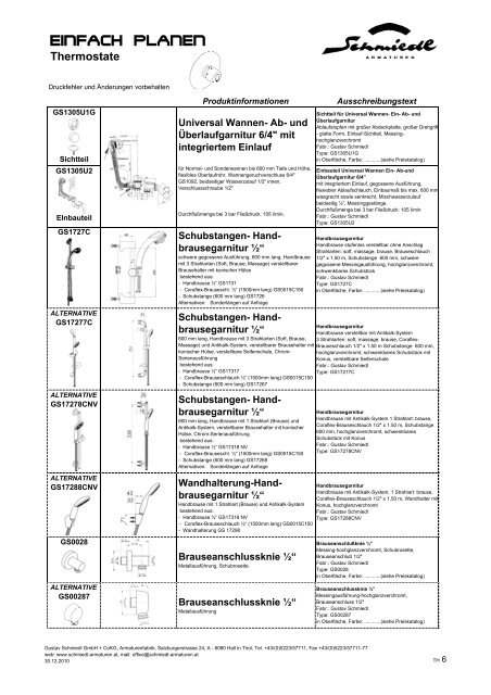 Thermostate - Schmiedl