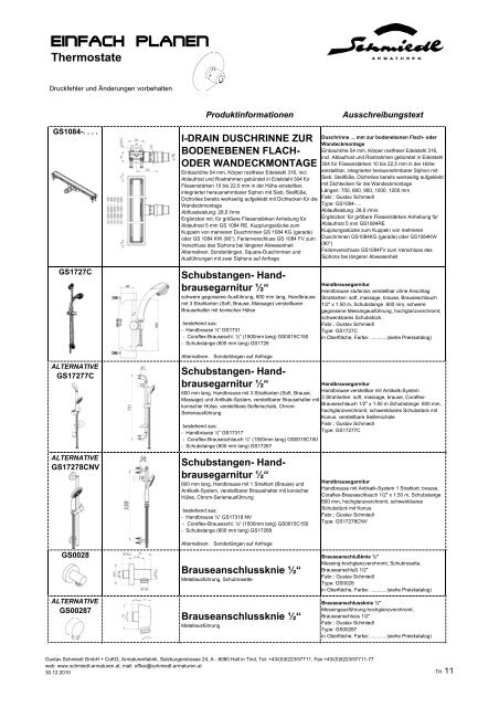 Thermostate - Schmiedl