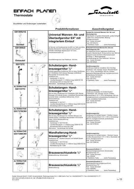 Thermostate - Schmiedl