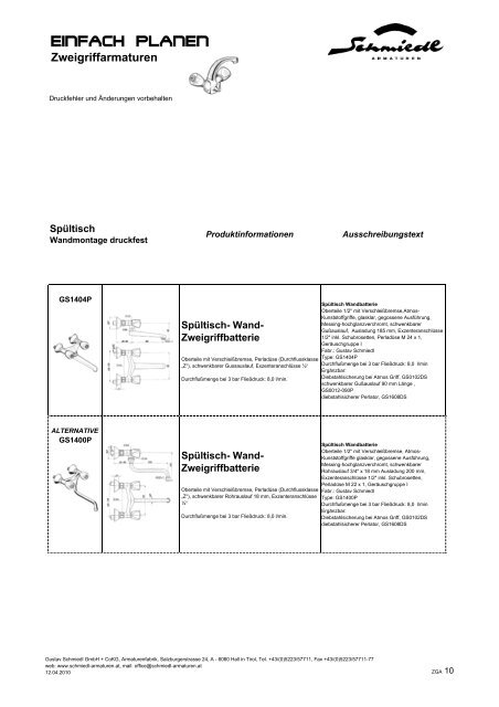 Thermostate - Schmiedl