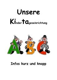 Kita ABC 2012 / Infos kurz und knapp - Kindergarten Marienhagen