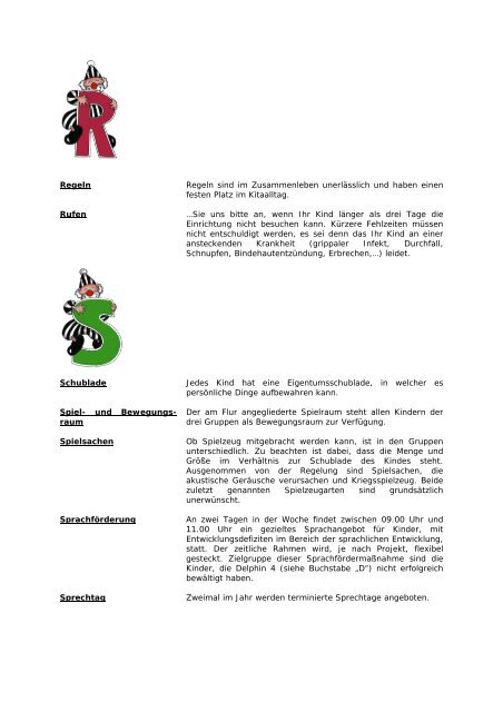 Kita ABC 2012 / Infos kurz und knapp - Kindergarten Marienhagen