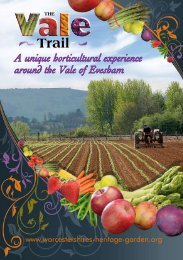 A unique horticultural experience around the Vale of Evesham