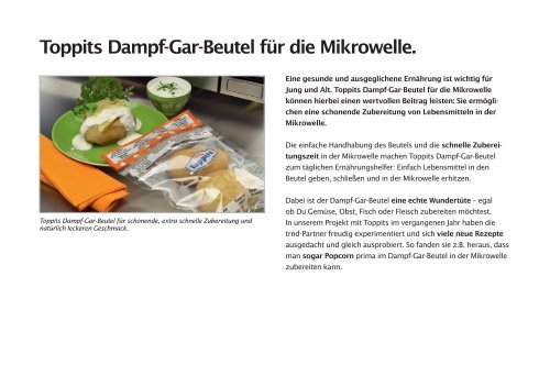 Toppits Dampf-Gar-Beutel für die Mikrowelle. - trndload