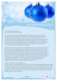 Zwei Weihnachtsgeschichten - For me