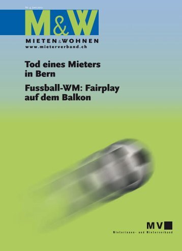 tod eines Mieters in Bern Fussball-WM: Fairplay auf dem Balkon