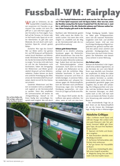 tod eines Mieters in Bern Fussball-WM: Fairplay auf dem Balkon
