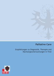 Palliative Care - TAKO - Tiroler Arbeitskreis für Onkologie