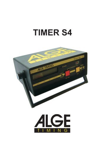 Timer S4 - die ideale Zeitmessanlage für Springreiten - Alge-Timing