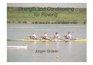 Strength and Conditioning for Rowing
