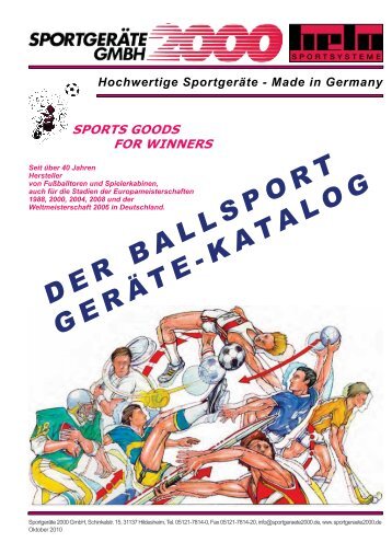 DER BALLSPORT GERÄTE-KATALOG - DVI-SportShop