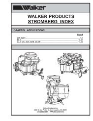 stromberg ww, wwc - Walker Products