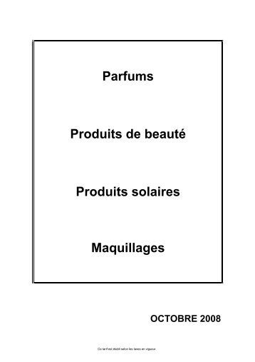 OCTOBRE 2008 Parfums Produits de beauté ... - ce groupe novalis