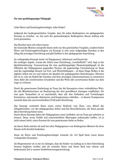 Pädagogisches Konzept (9,06 MB) - .PDF - Mutters - Land Tirol