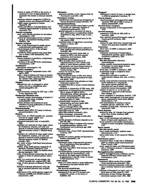 Volume 39, 1993 AUTHOR INDEX - Clinical Chemistry