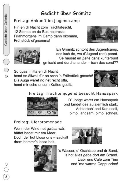 Ausgabe 1/2005 - Trachtenjugend Baden-Württemberg
