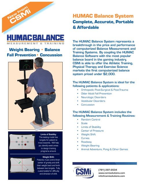HUMAC Balance System It's More Than A Game - Accuro-Sumer