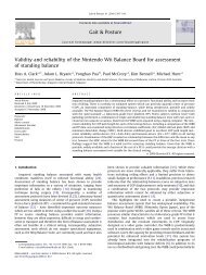 Validity and reliability of the Nintendo Wii Balance Board for ...