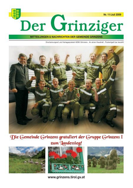 2091490 Grinzens_Zeitung-11.qxd - Gemeinde Grinzens - Land Tirol