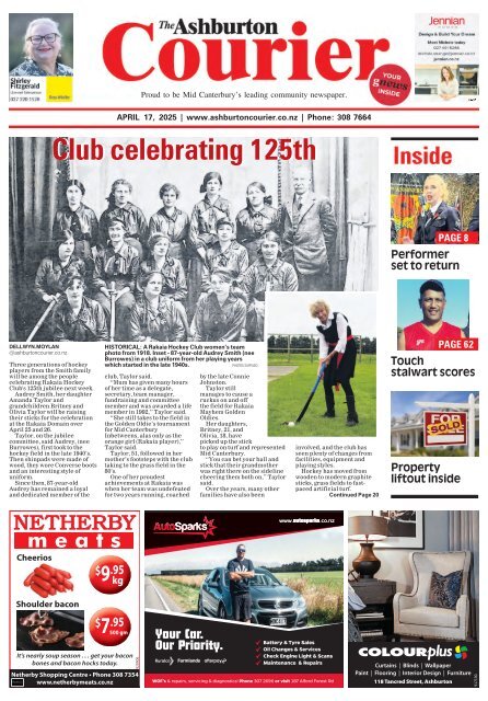 Ashburton Courier: April 17, 2025