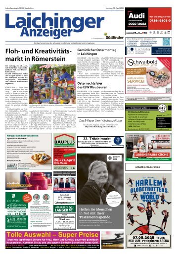19.04.2025 Laichinger Anzeiger