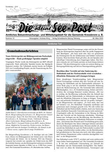 06.03.2025 Die kleine See-Post