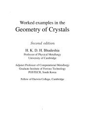 Worked examples in the Geometry of Crystals