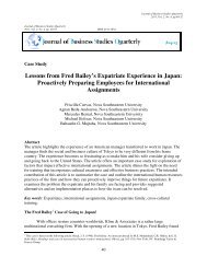 Lessons from Fred Bailey's Expatriate Experience in Japan ...