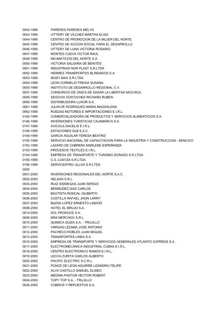 PEDIDO 122A - Ministerio del Trabajo y Promoción del Empleo